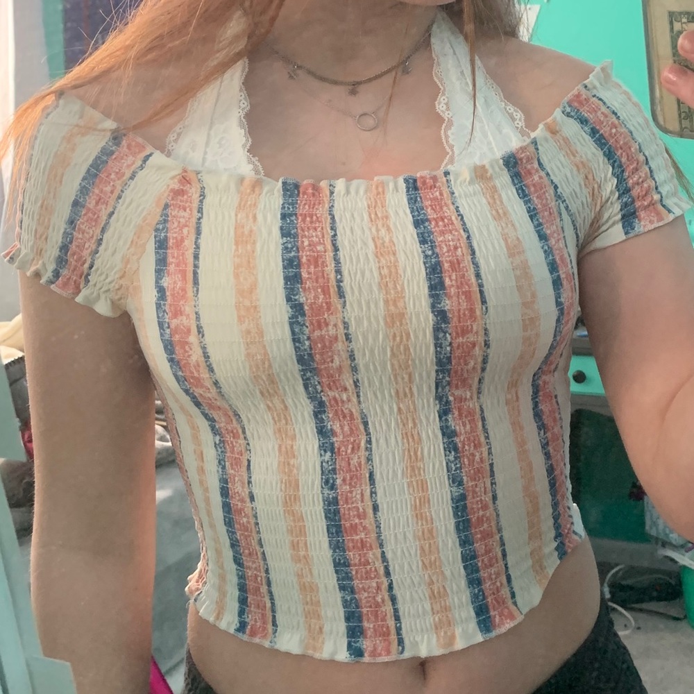 Summer off the shoulder crop top